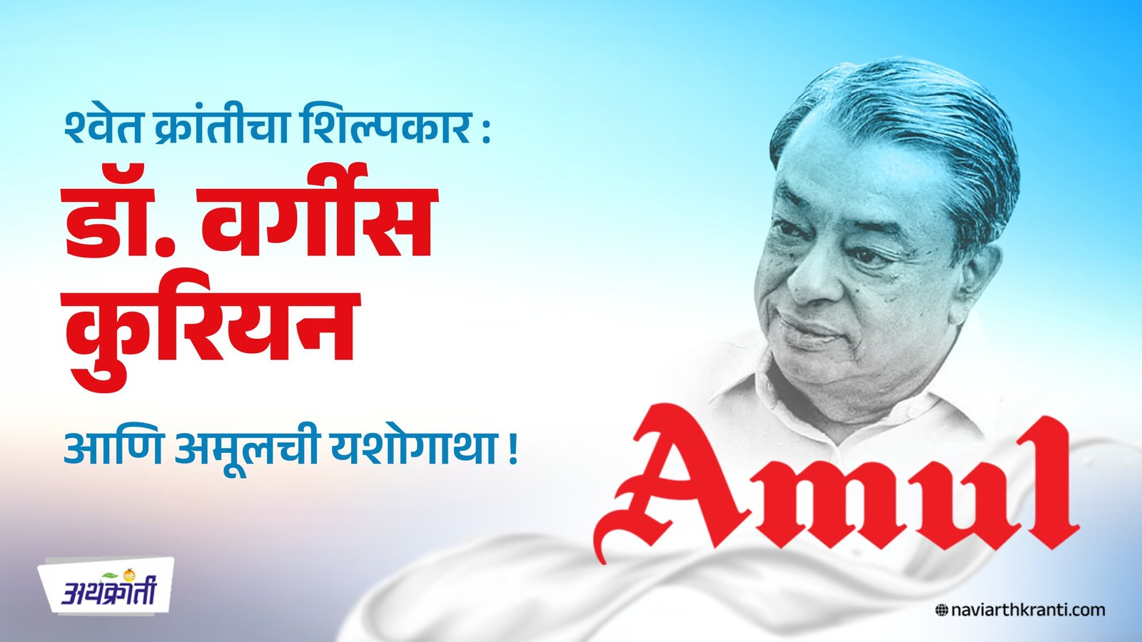 श्वेत क्रांतीचा शिल्पकार: डॉ. वर्गीस कुरियन आणि अमूलची यशोगाथा - Amul Success Story