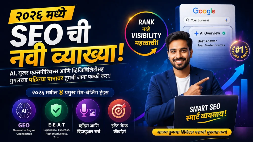SEO 2026: तुमच्या व्यवसायासाठी डिजिटल यशाचा आधुनिक आणि प्रभावी मार्ग
