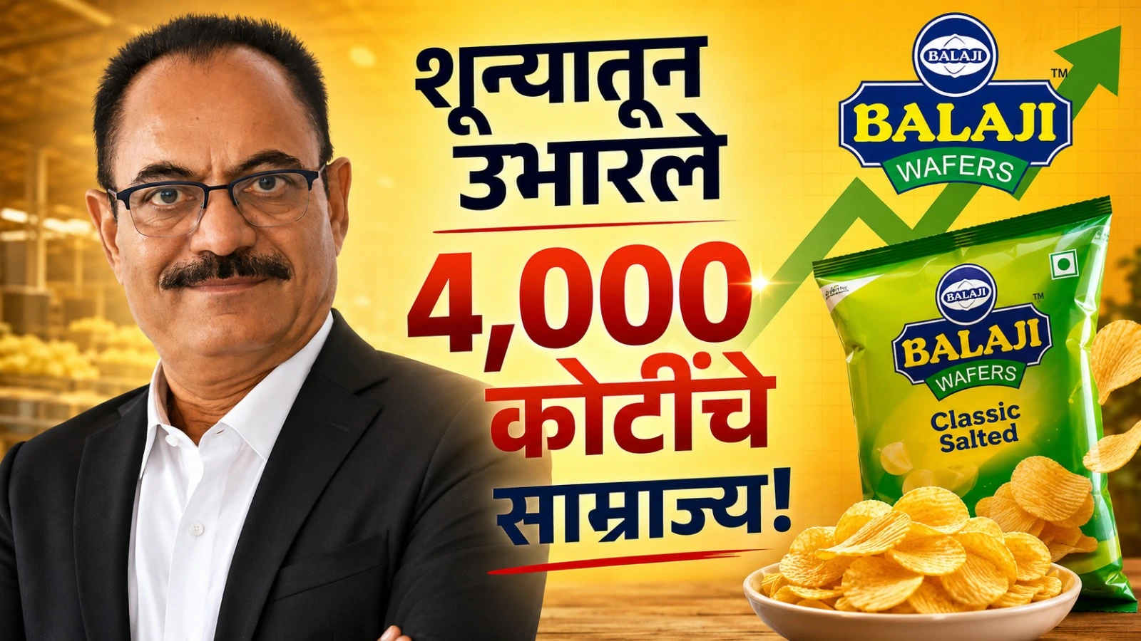 balaji wafers success story